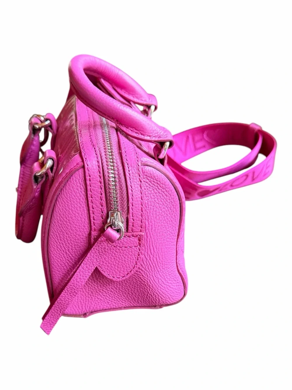 NWOT Brighton Mini‎ Bubblegum Pink Leather Deeply In Love Satchel G090061